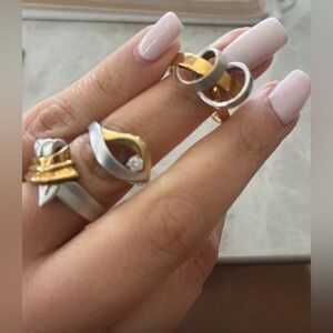 Gorgeous Rings Trio “ The Pharaoh” super exclusive collection of rings Gold